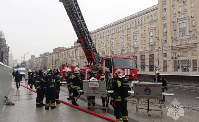 Причиной пожара в Театре сатиры могло стать нарушение техники безопасности