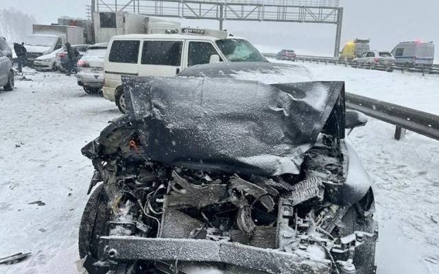 «Ольга», хватит! В массовой аварии на М-4 в пурге столкнулись 29 авто