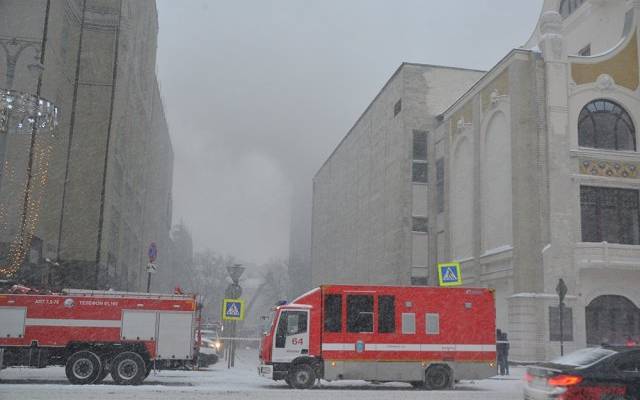 SHOT: во время пожара в «Известия холл» пострадал один человек