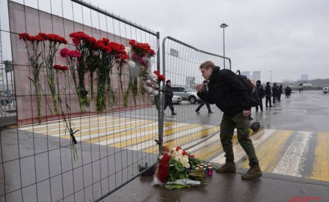 В России начался общенациональный траур по жертвам теракта в «Крокусе»