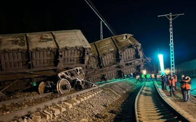 В Московской области с рельсов сошли 11 грузовых вагонов поезда