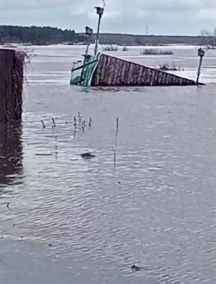 Уровень воды в реке Тобол около Кургана достиг 734 сантиметров