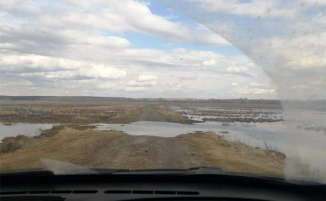 Уровень воды в реке Тобол в Кургане достиг отметки опасного явления