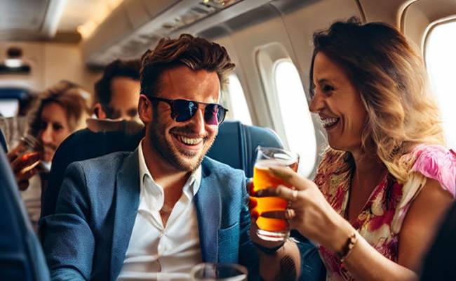 Круче россиян: британцы за 25 минут выпили весь алкоголь в самолете до Турции
